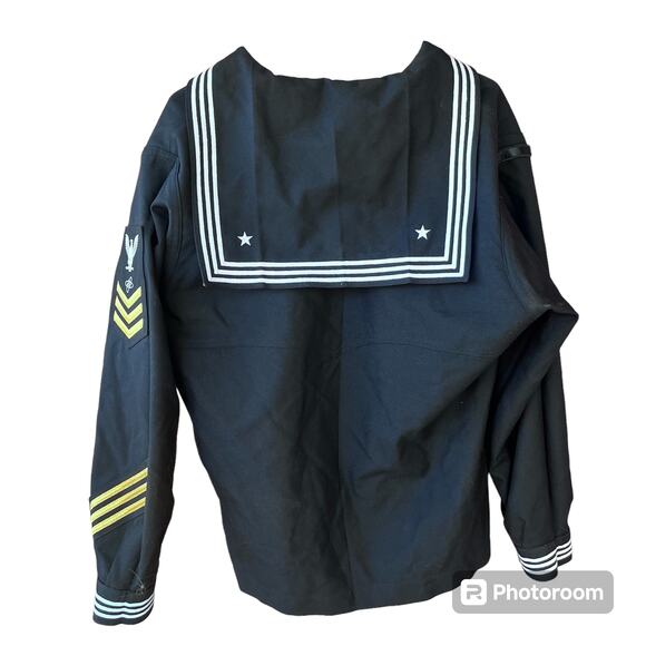 DSCP Quarterdeck Navy Naval Blue Dress Jumper Uniform Wool Sailor Cracker Jack - Picture 2 of 6